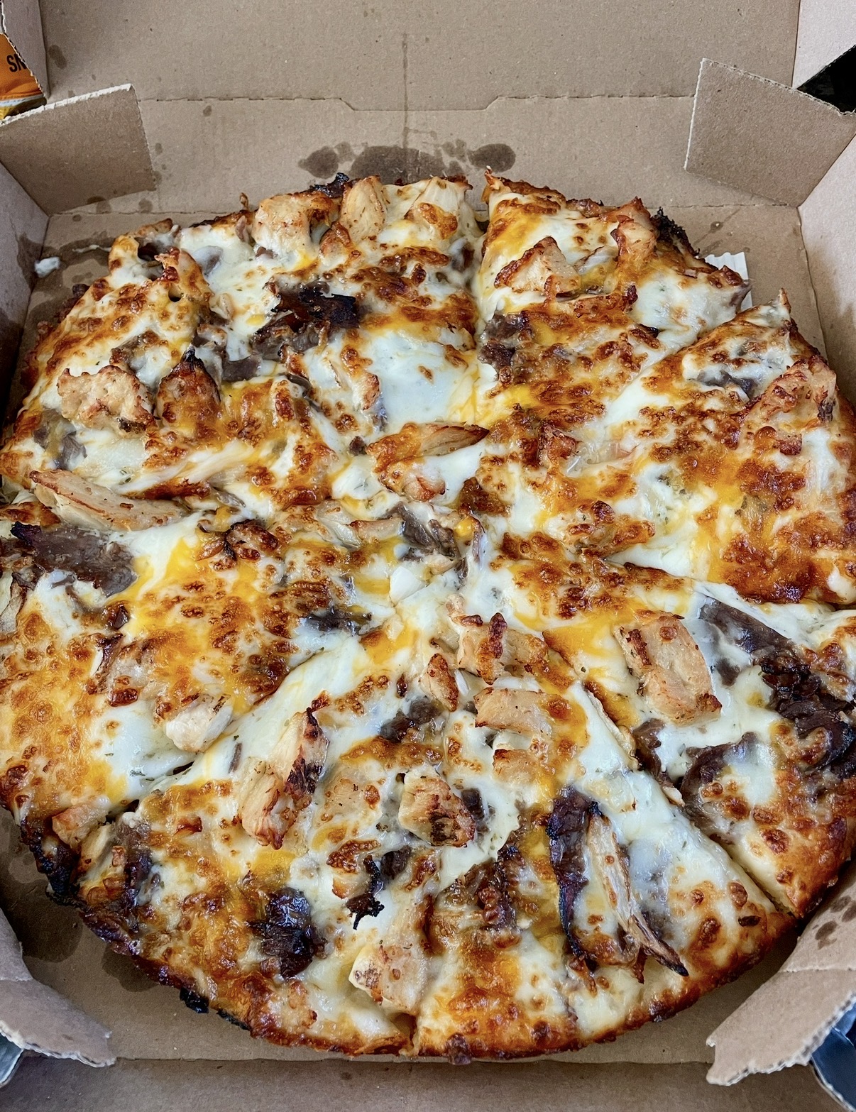 Real meal — loaded pizza
