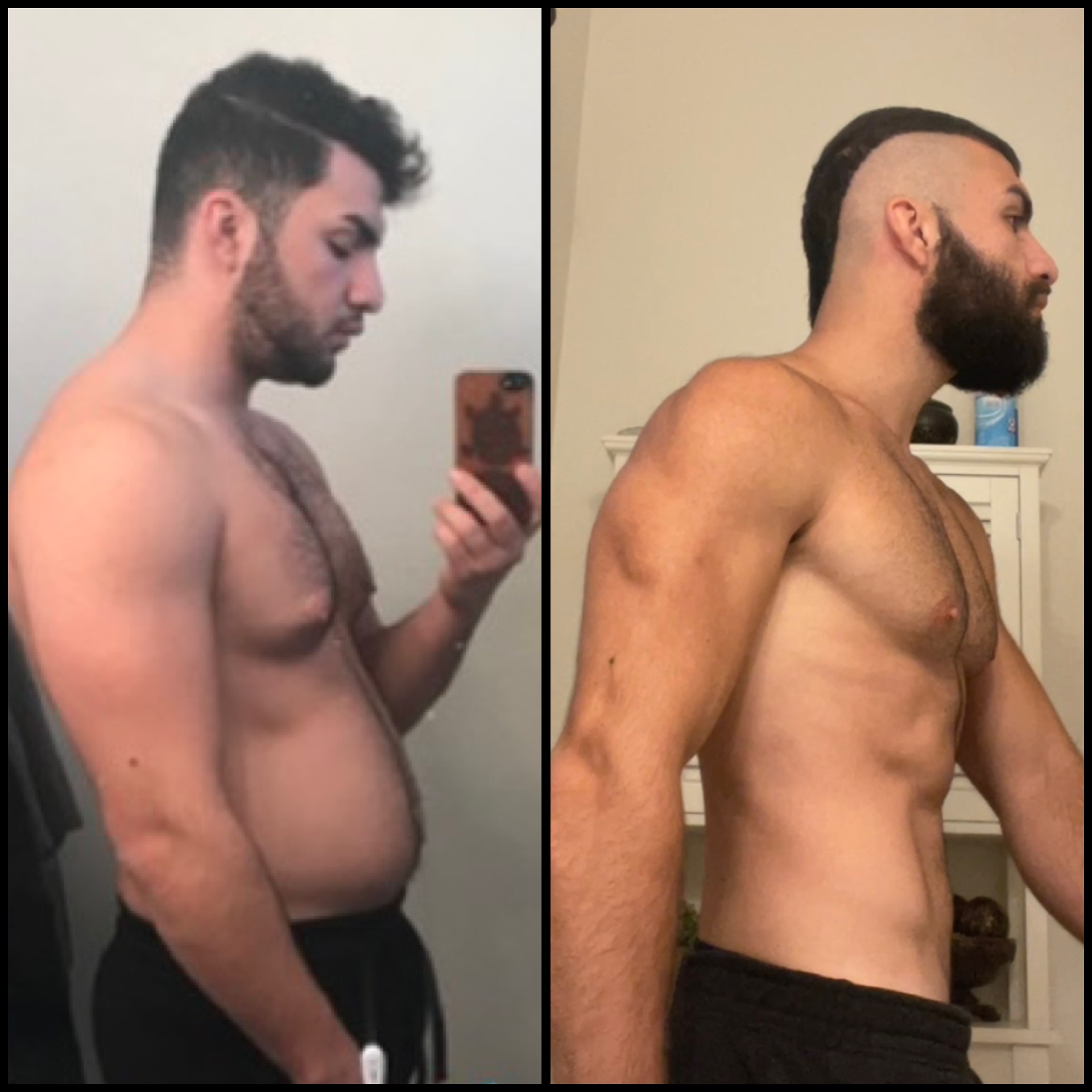 Client before and after