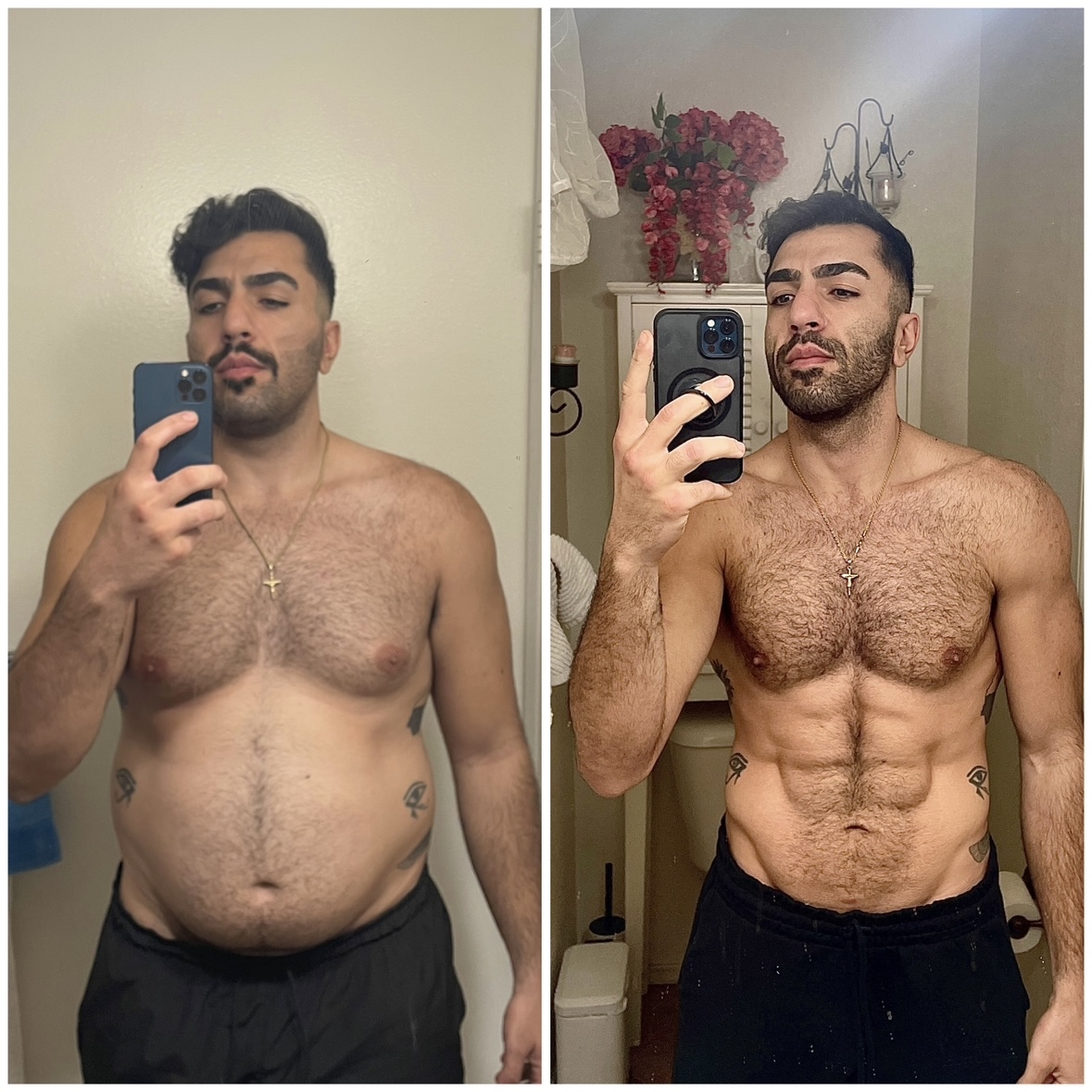 Mark's before and after transformation